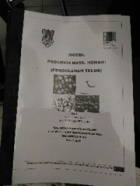 Image of Modul Produksi Hasil Hewani (Pengolahan Telur)