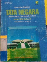 Image of Tata Negara untuk SMU Kelas 3 Kurikulum 1994 Semester 1 dan Semester 2
