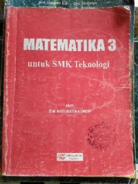 Image of Matematika 3 untuk SMK Teknologi
