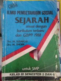 Image of Ilmu Pengetahuan Sosial: Sejarah Kelas III Semester 5 dan 6